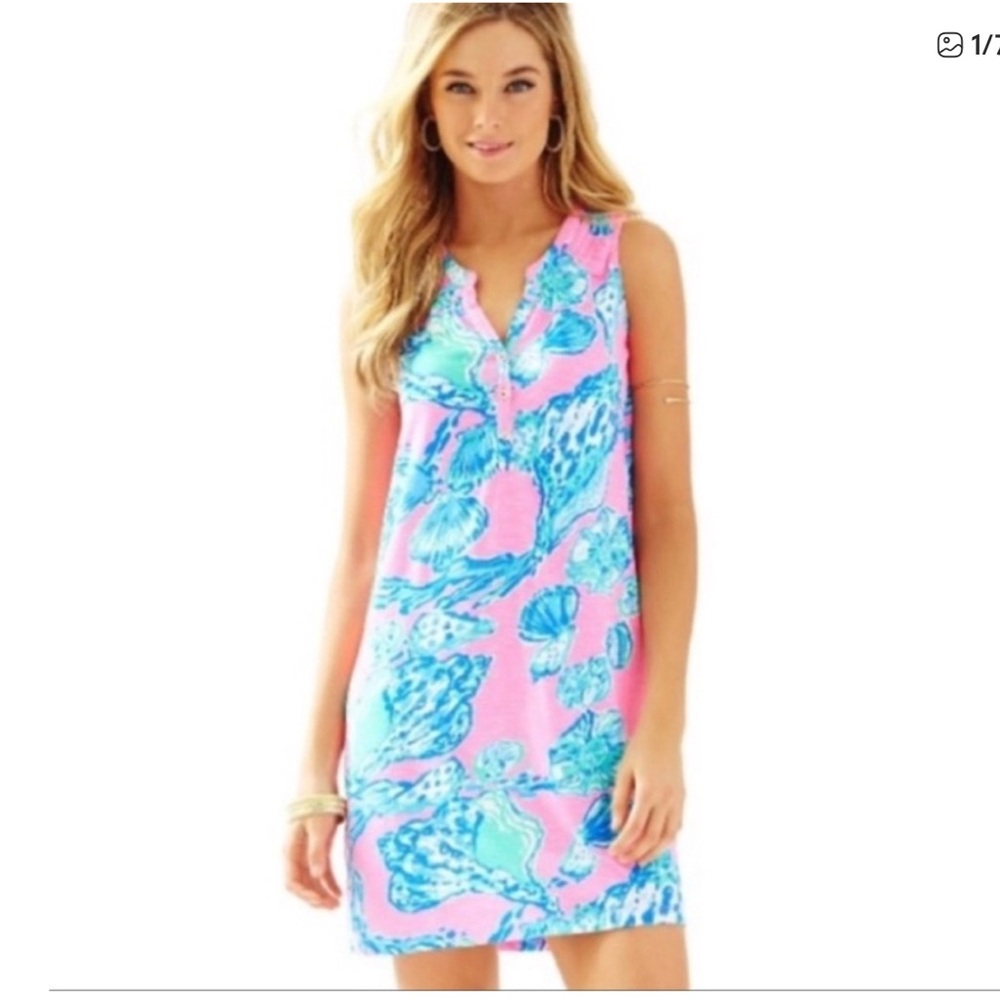 LILLY PULITZER Essie Dress “Barefoot Princess Shells” Small NWOT